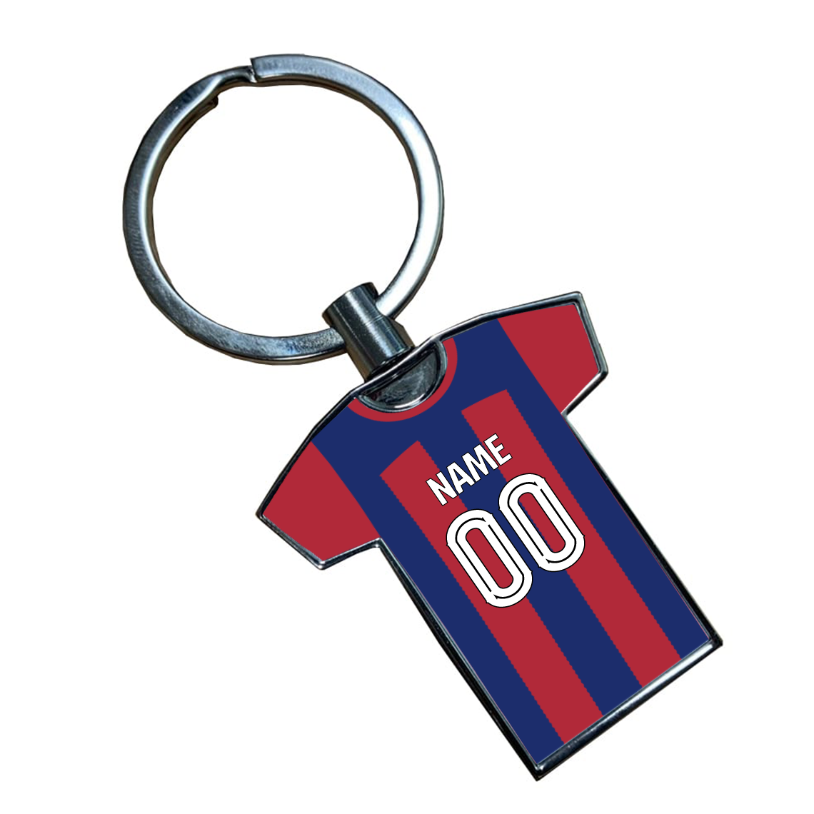 Barcelona Women Home Kit Shirt Metal Keyring