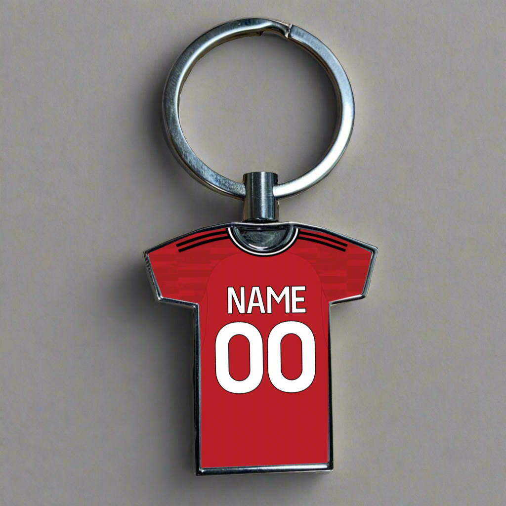 United Women Home Kit Shirt Metal Keyring (24/25 KIT) - RAINBOW EDITION