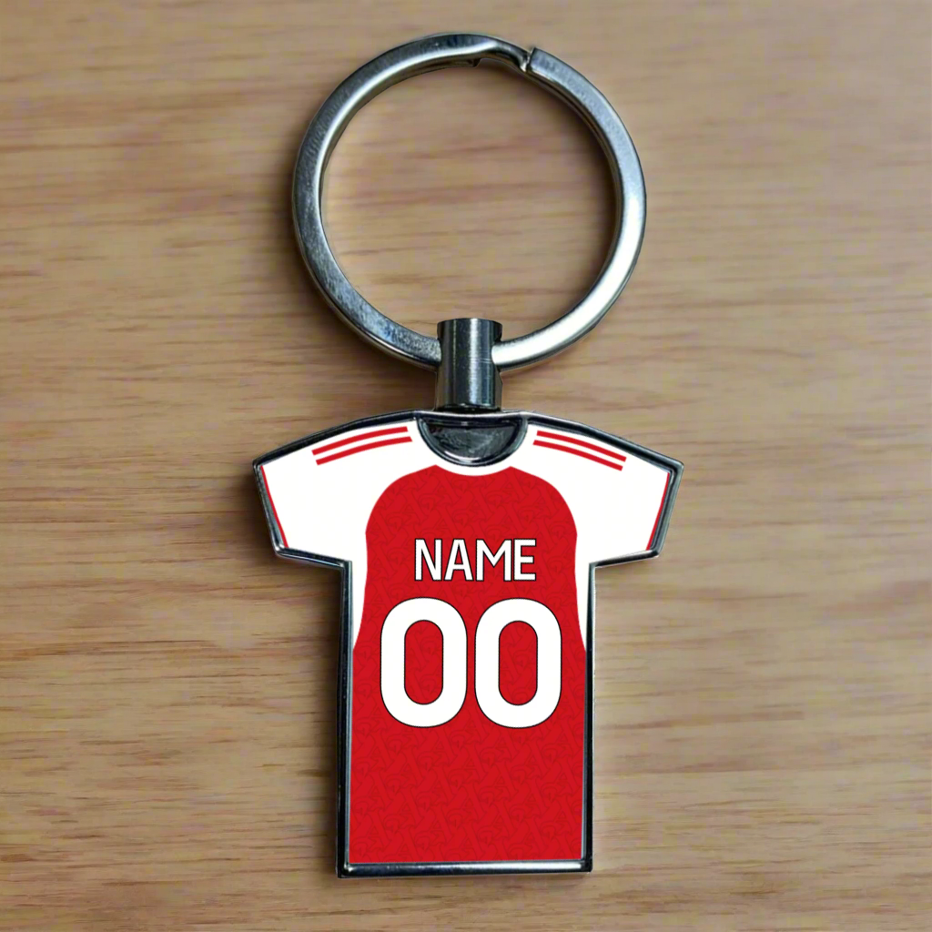 United Women Home Kit Shirt Metal Keyring (24/25 KIT) - RAINBOW EDITION