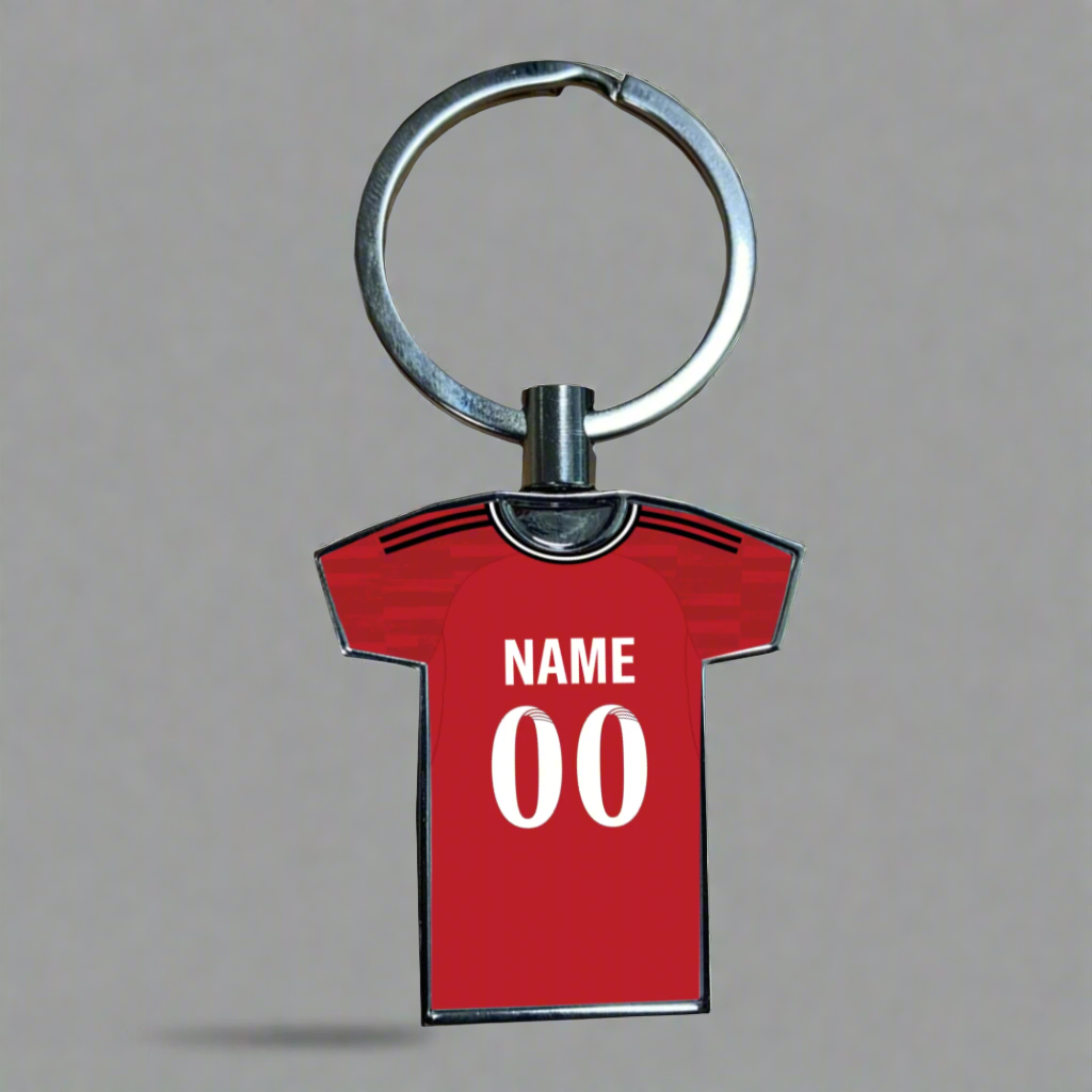 United Women Home Kit Shirt Metal Keyring (24/25 KIT) - RAINBOW EDITION