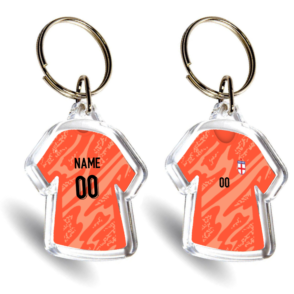 England Acrylic Goalkeeper Mini Shirt Keyring