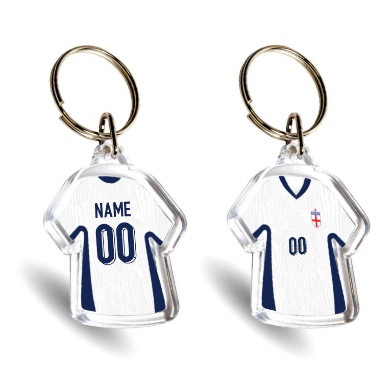 England Acrylic Home Mini Shirt Keyring
