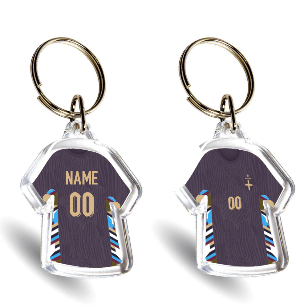 England Acrylic Away Mini Shirt Keyring