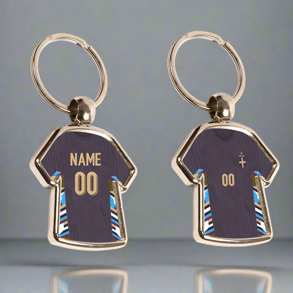 England Metal Away Mini Shirt Keyring