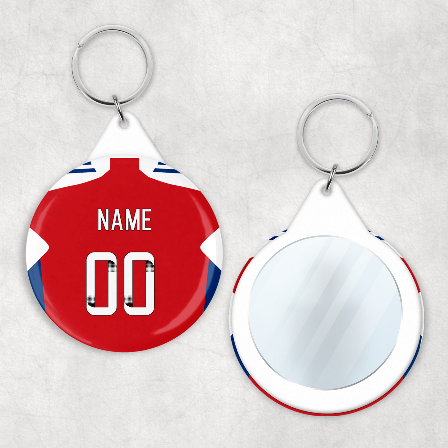 Arsenal Women Home Mirror Keyring (24/25 KIT)
