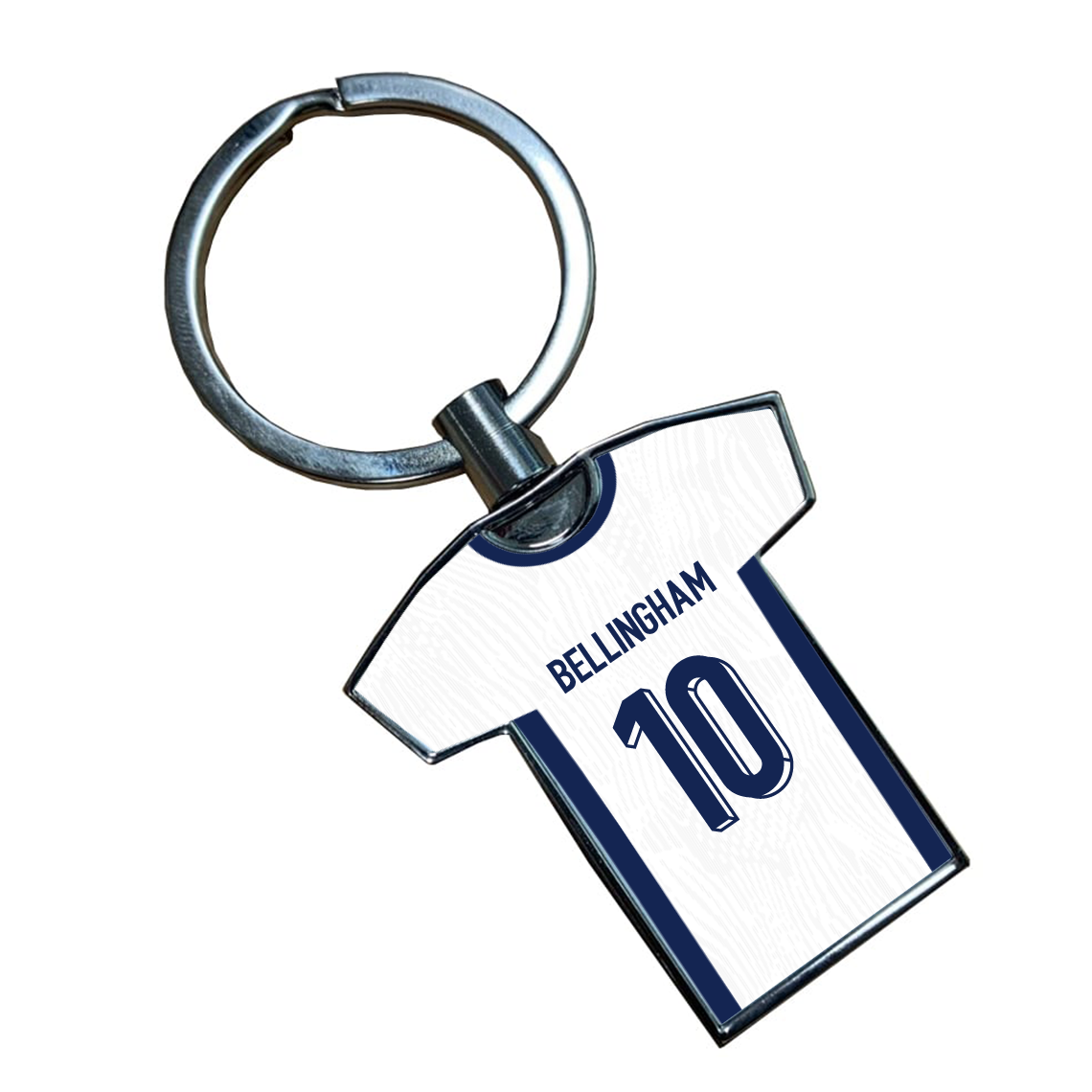 England Metal Home Shirt Keyring