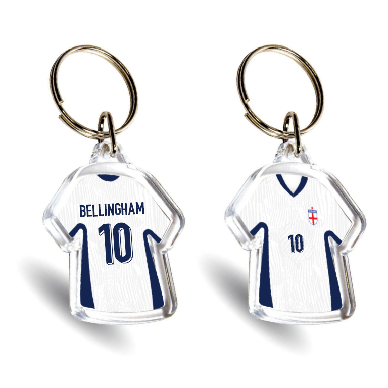 England Acrylic Home Mini Shirt Keyring