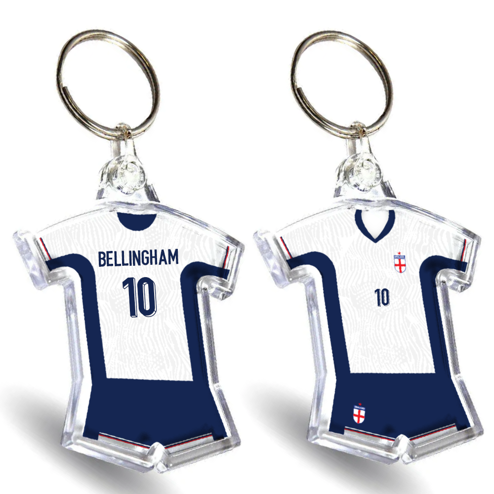 England Acrylic Home Shirt & Shorts Keyring