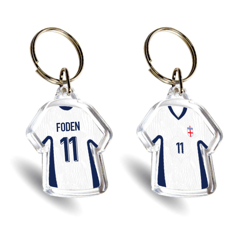 England Acrylic Home Mini Shirt Keyring