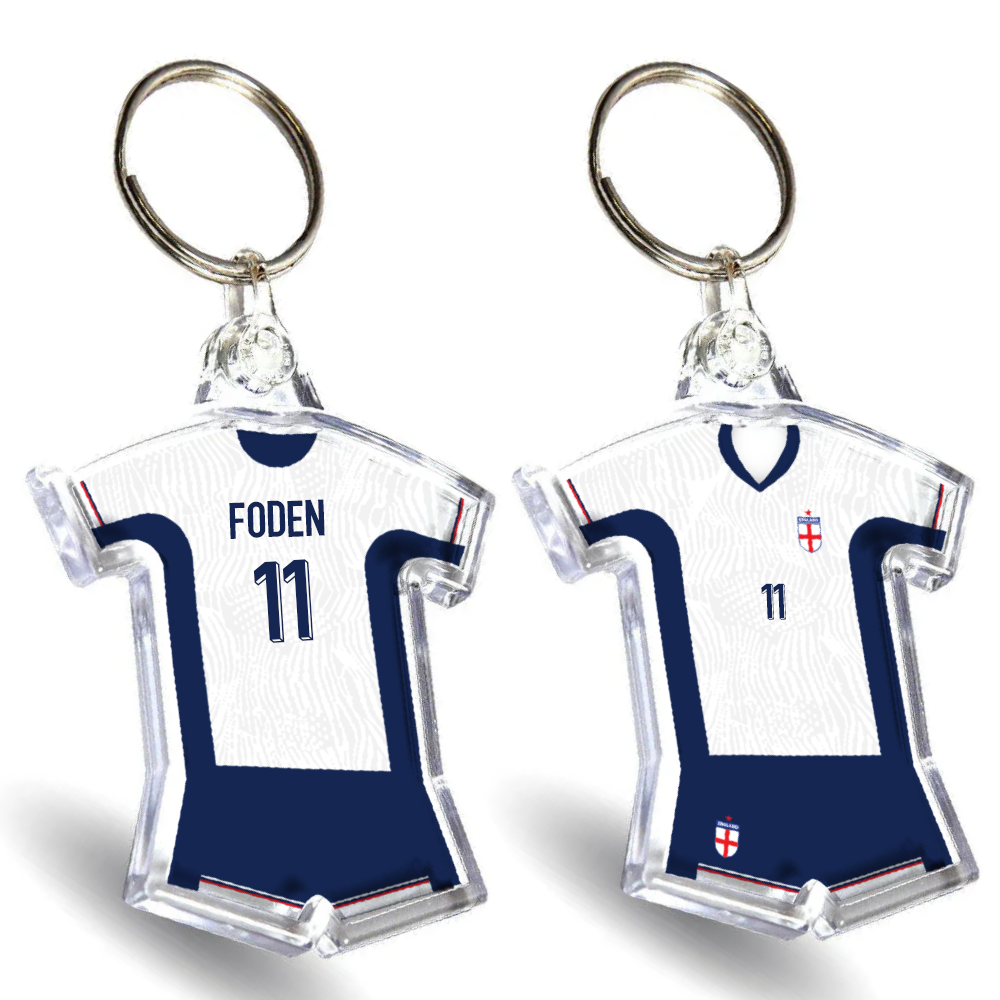England Acrylic Home Shirt & Shorts Keyring
