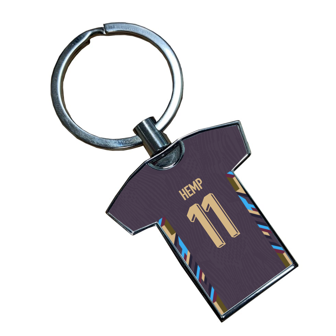 Lionesses Away Kit Shirt Metal Keyring