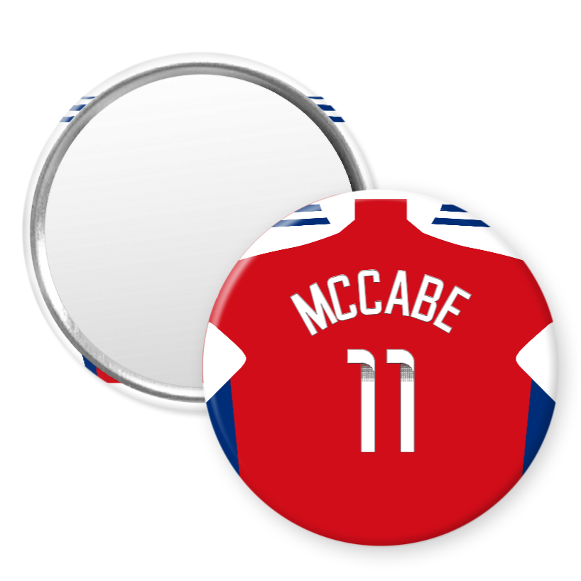 Arsenal Women Home Kit Style 58mm Pocket Mirror (24/25 KIT)