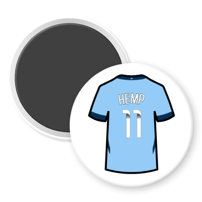 Man City Women Home Shirt Illustration Fridge Magnets (24/25 KIT)
