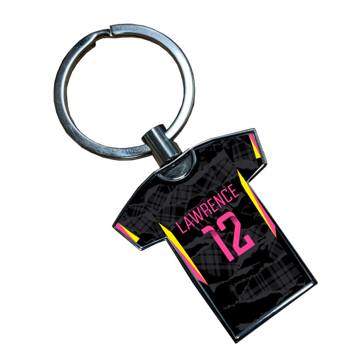 Chelsea Women Third Kit Shirt Metal Keyring (24/25 KIT) - Pink Lettering