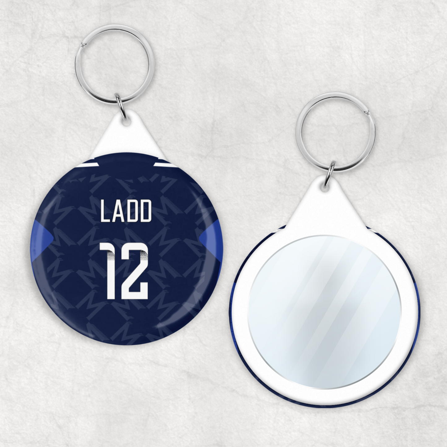 United Women Away Kit Mirror Keyring (24/25 KIT)