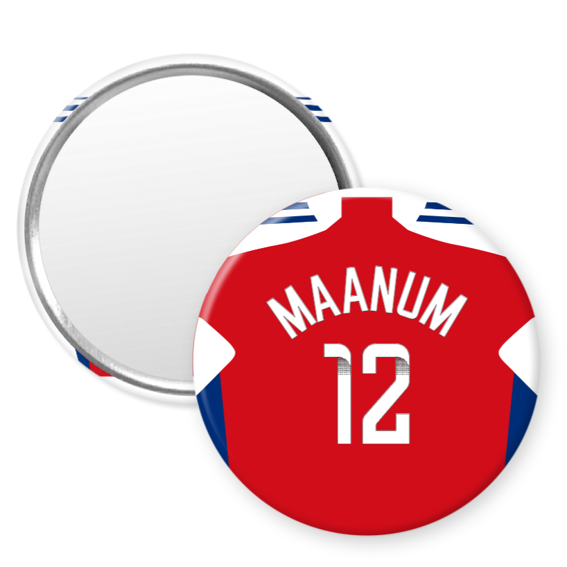 Arsenal Women Home Kit Style 58mm Pocket Mirror (24/25 KIT)