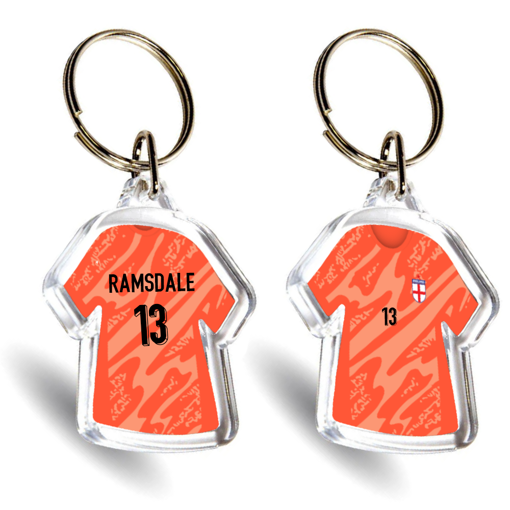 England Acrylic Goalkeeper Mini Shirt Keyring