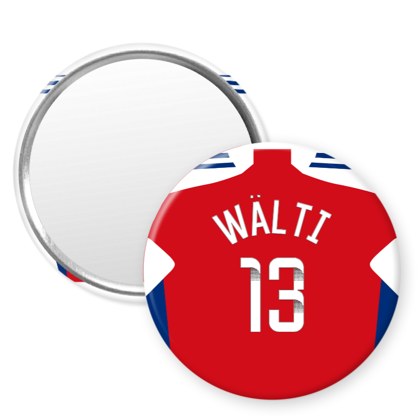 Arsenal Women Home Kit Style 58mm Pocket Mirror (24/25 KIT)