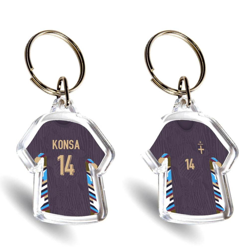 England Acrylic Away Mini Shirt Keyring