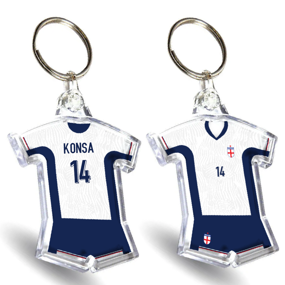 England Acrylic Home Shirt & Shorts Keyring