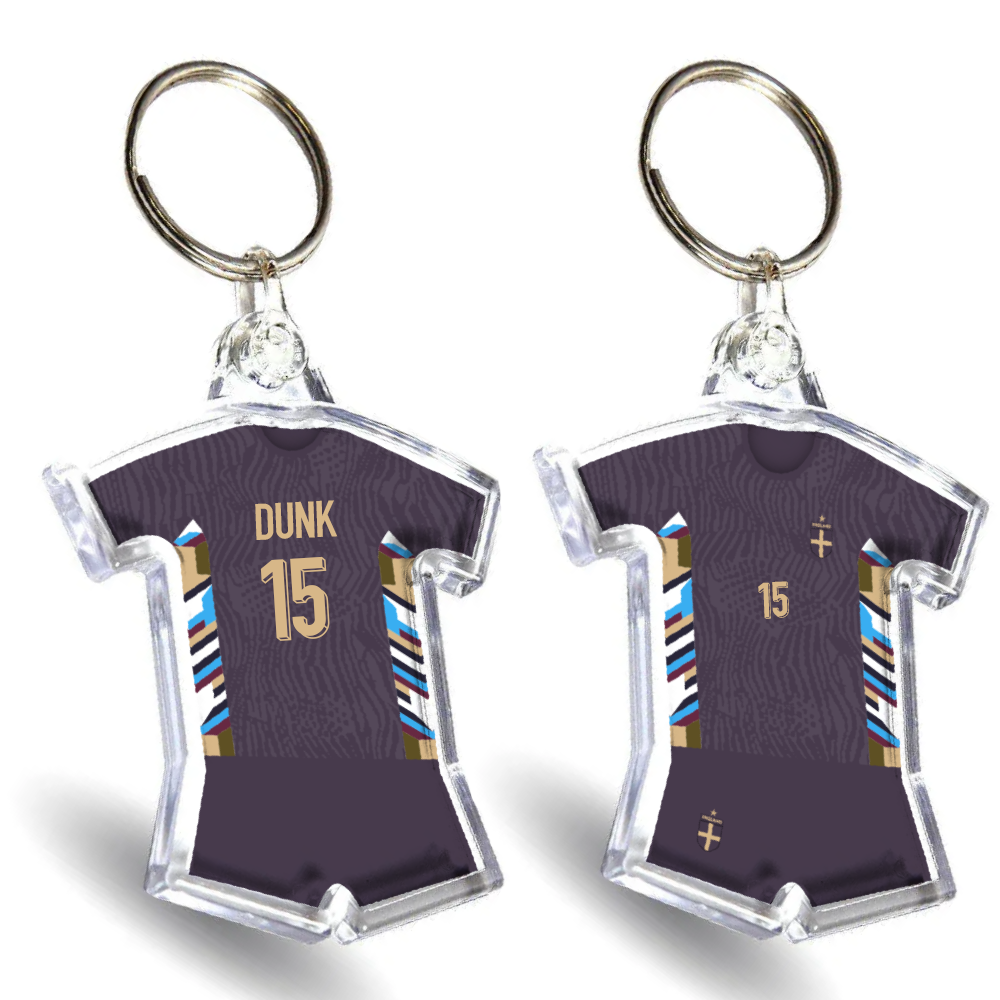 England Acrylic Away Shirt & Shorts Keyring