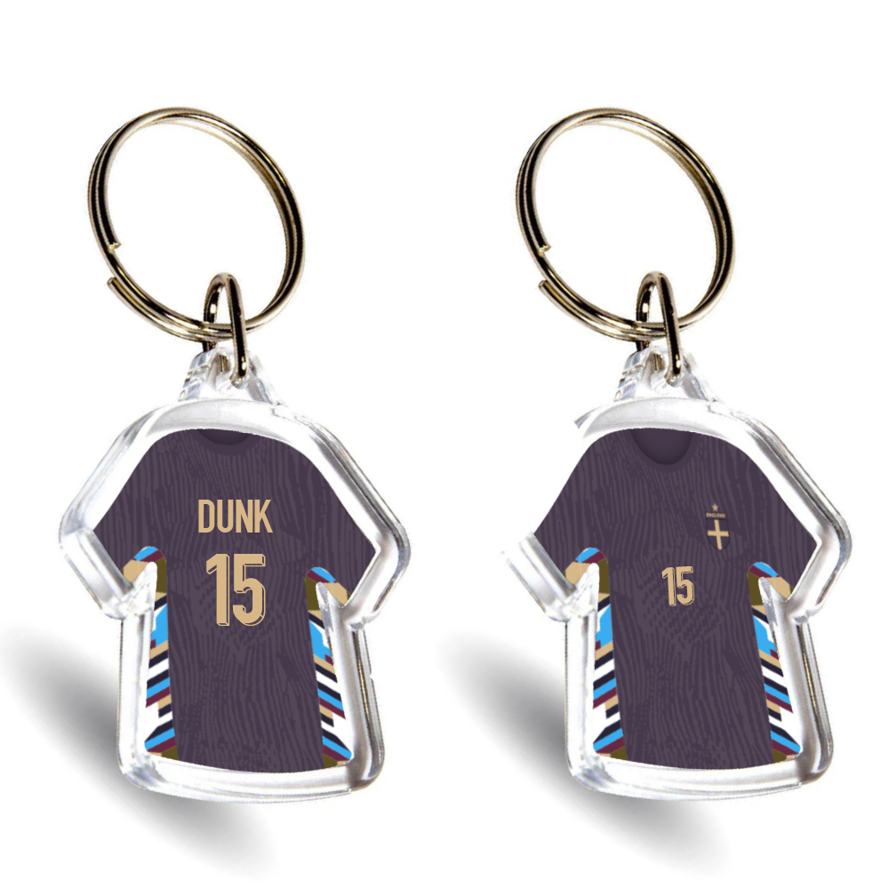 England Acrylic Away Mini Shirt Keyring