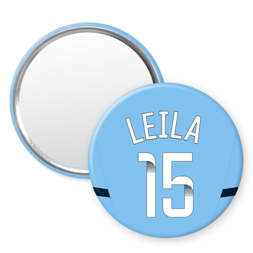 Man City Women Home Kit Style 58mm Pocket Mirror (24/25 KIT)