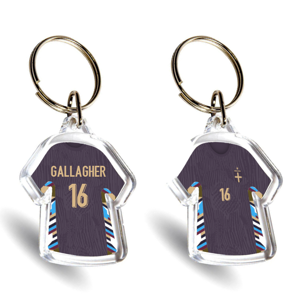 England Acrylic Away Mini Shirt Keyring