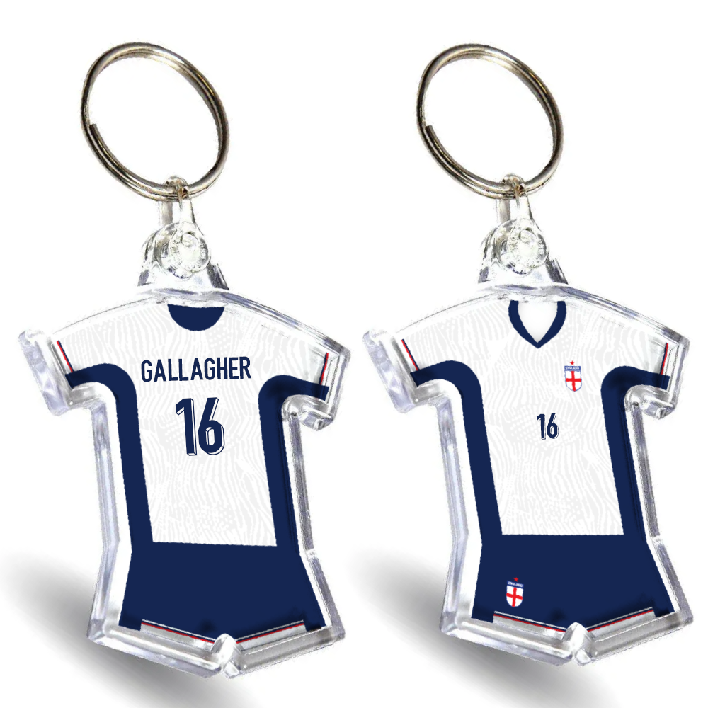 England Acrylic Home Shirt & Shorts Keyring