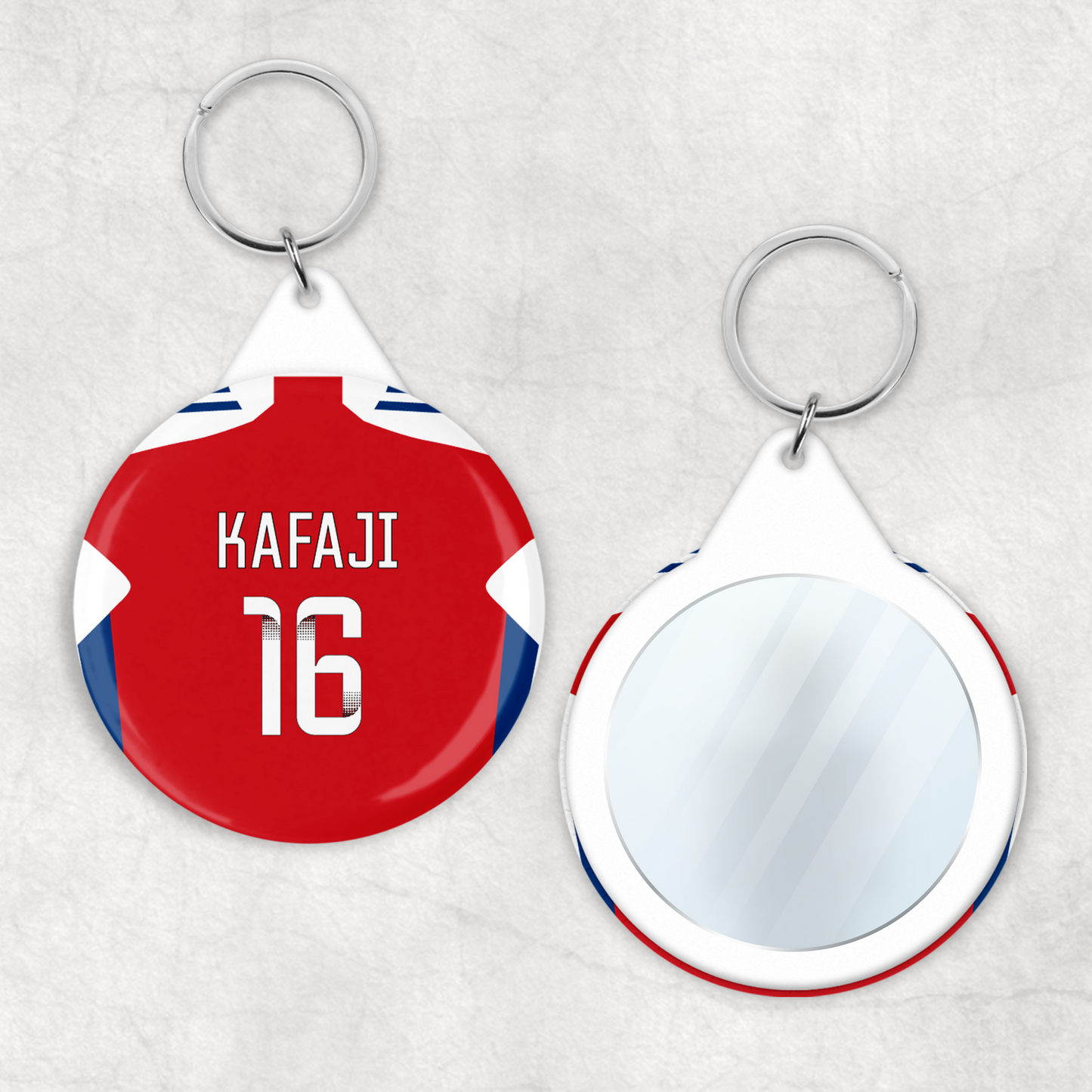 Arsenal Women Home Mirror Keyring (24/25 KIT)
