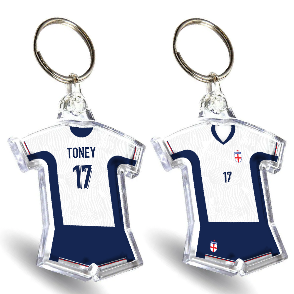 England Acrylic Home Shirt & Shorts Keyring