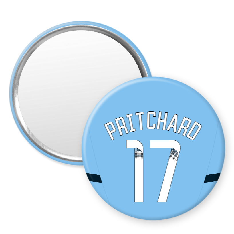 Man City Women Home Kit Style 58mm Pocket Mirror (24/25 KIT)