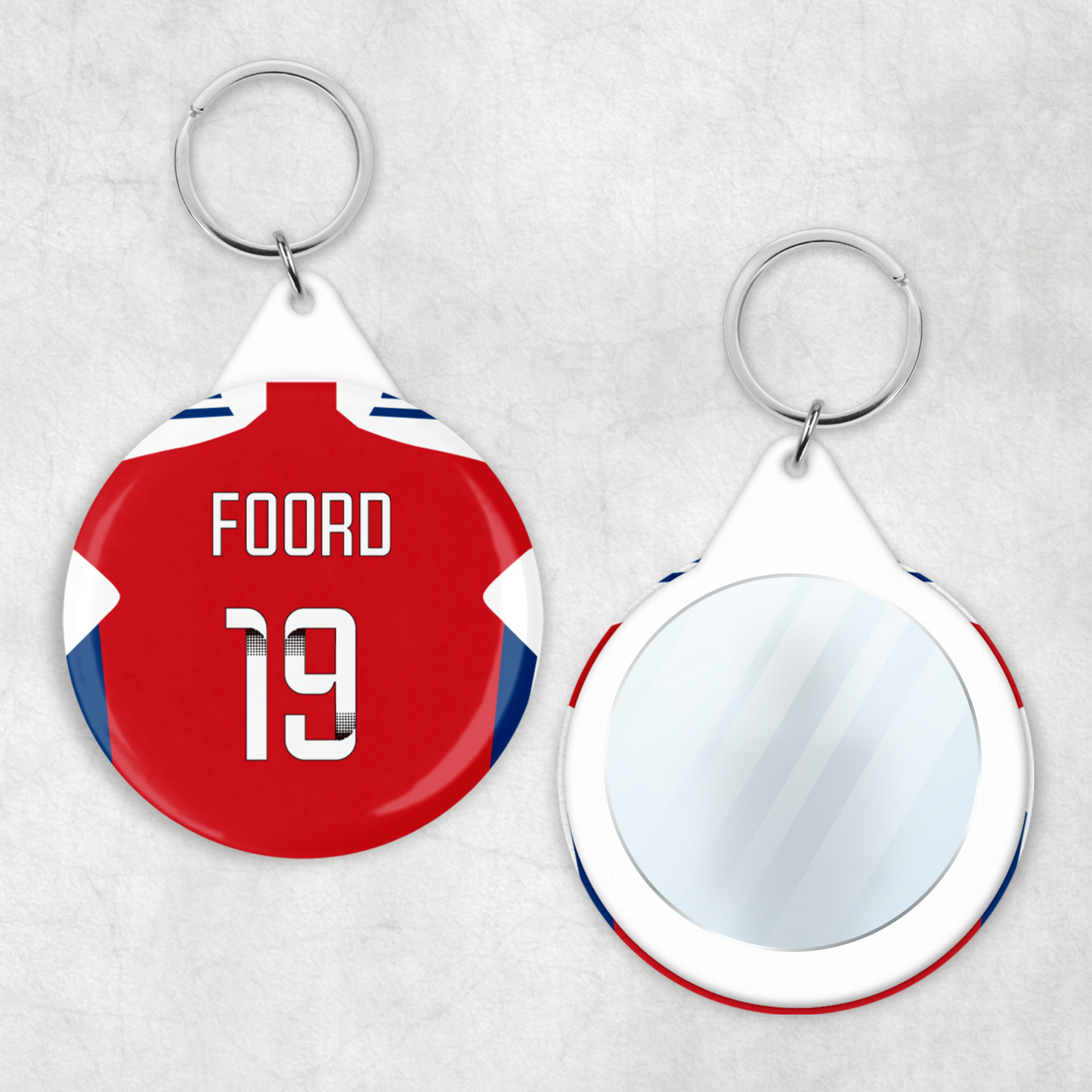 Arsenal Women Home Mirror Keyring (24/25 KIT)