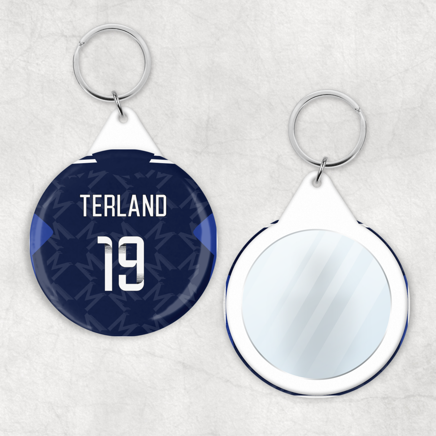 United Women Away Kit Mirror Keyring (24/25 KIT)