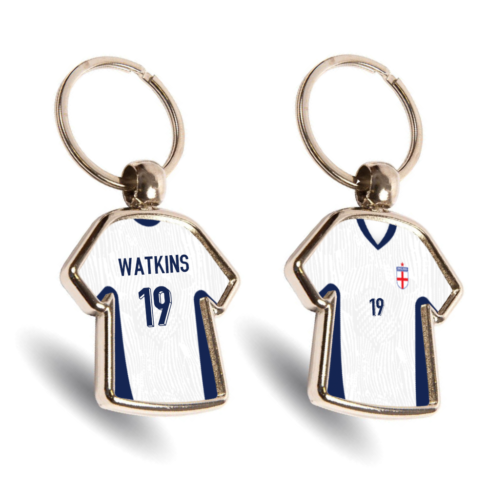 England Metal Home Mini Shirt Keyring