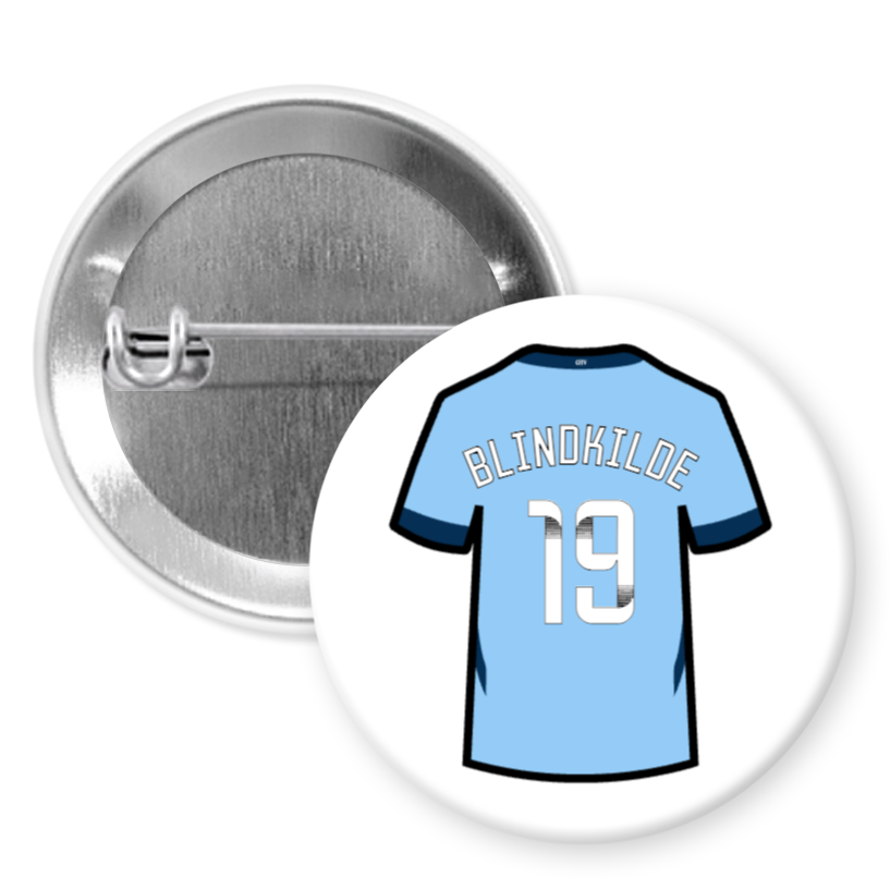 Man City Women Home Shirt Illustration Player Badges (24/25 KIT)