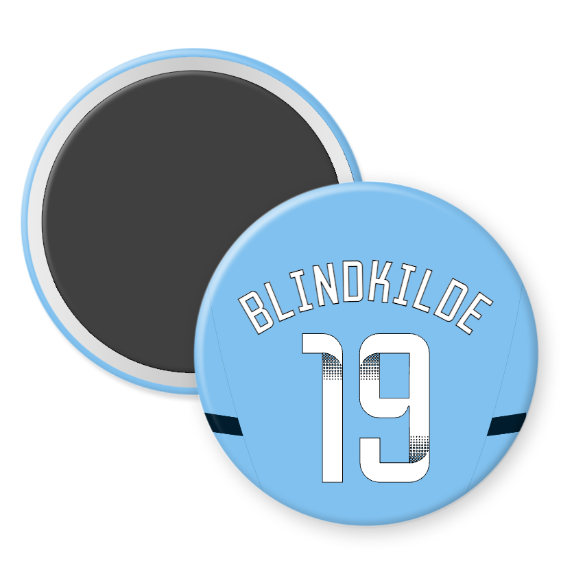 Man City Women Home Kit Player Fridge Magnets (24/25 KIT)