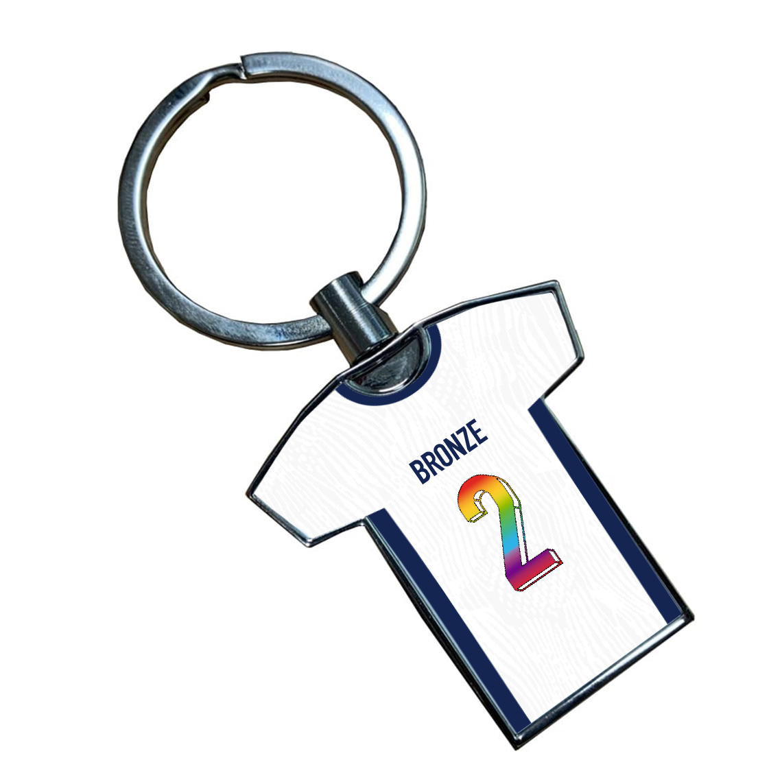 Lionesses Home Kit Shirt Metal Keyring (Pride Style)