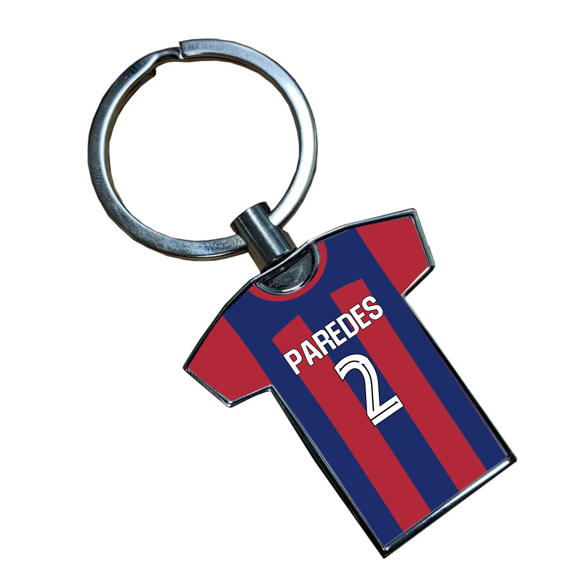 Barcelona Women Home Kit Shirt Metal Keyring
