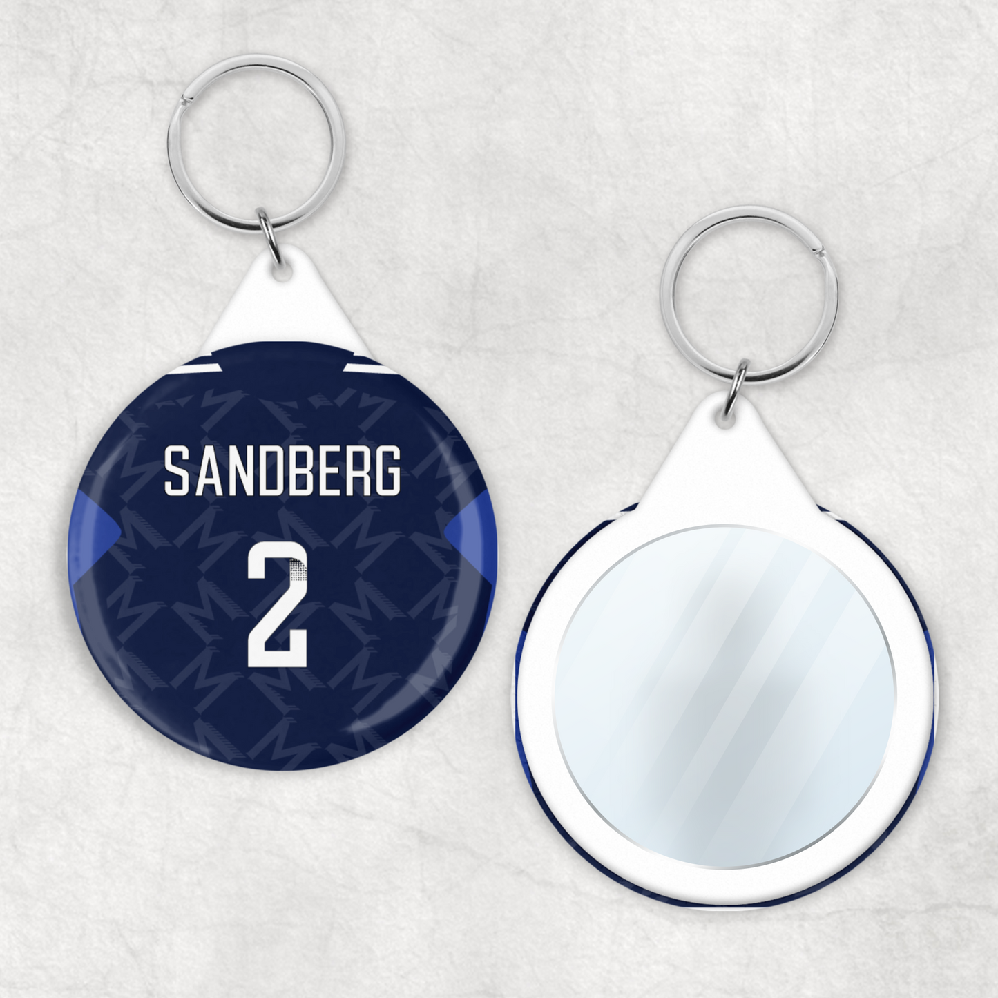 United Women Away Kit Mirror Keyring (24/25 KIT)