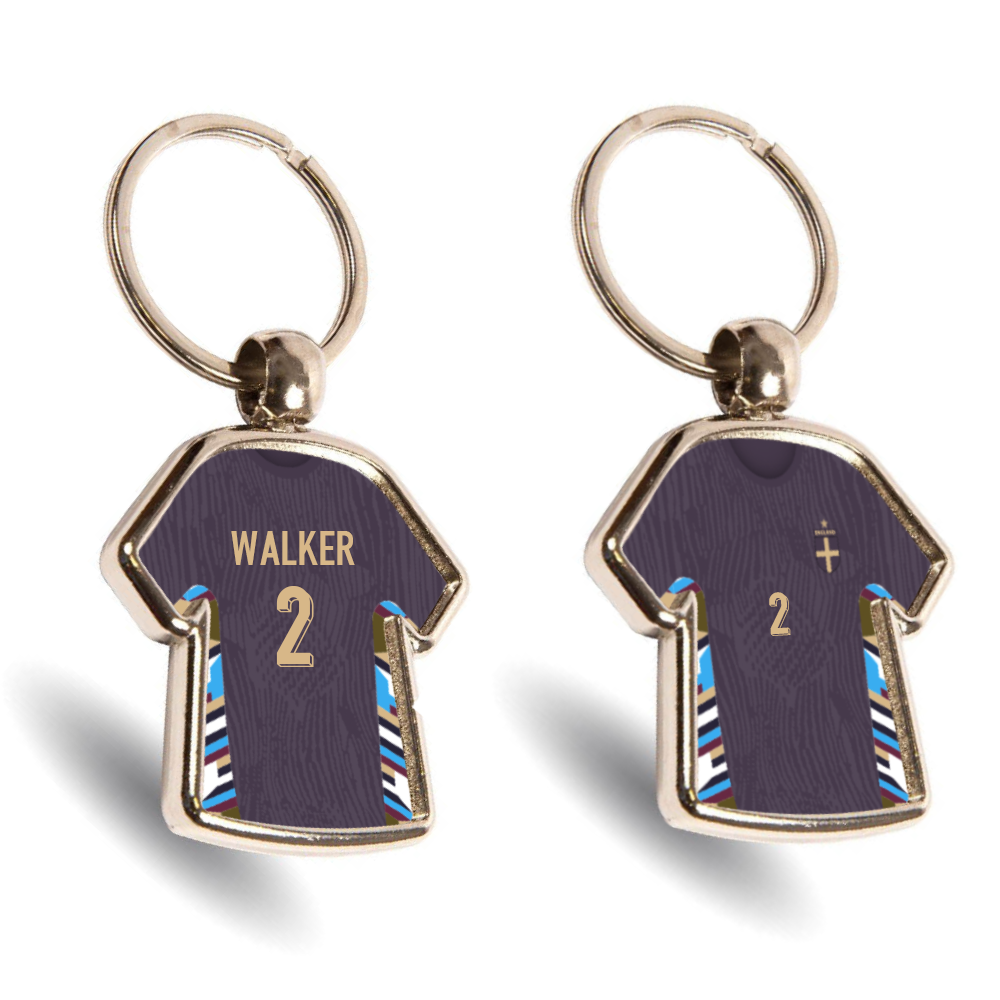 England Metal Away Mini Shirt Keyring