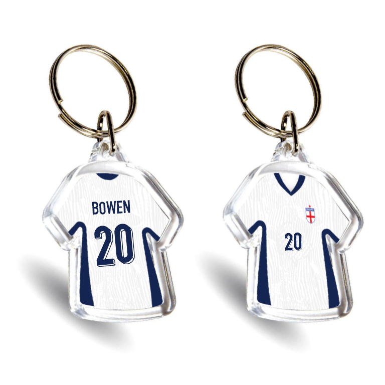 England Acrylic Home Mini Shirt Keyring