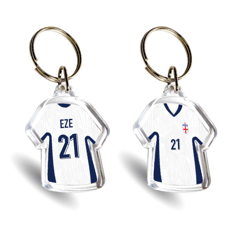 England Acrylic Home Mini Shirt Keyring
