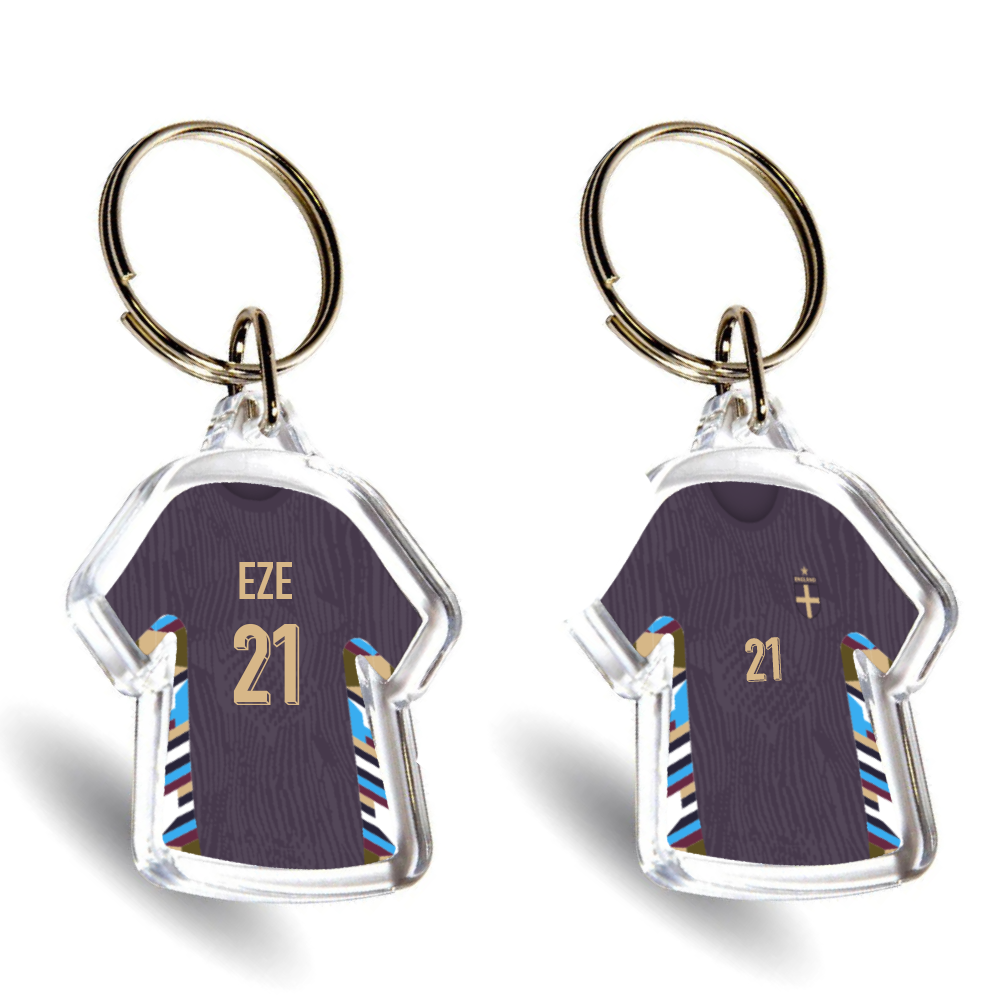 England Acrylic Away Mini Shirt Keyring