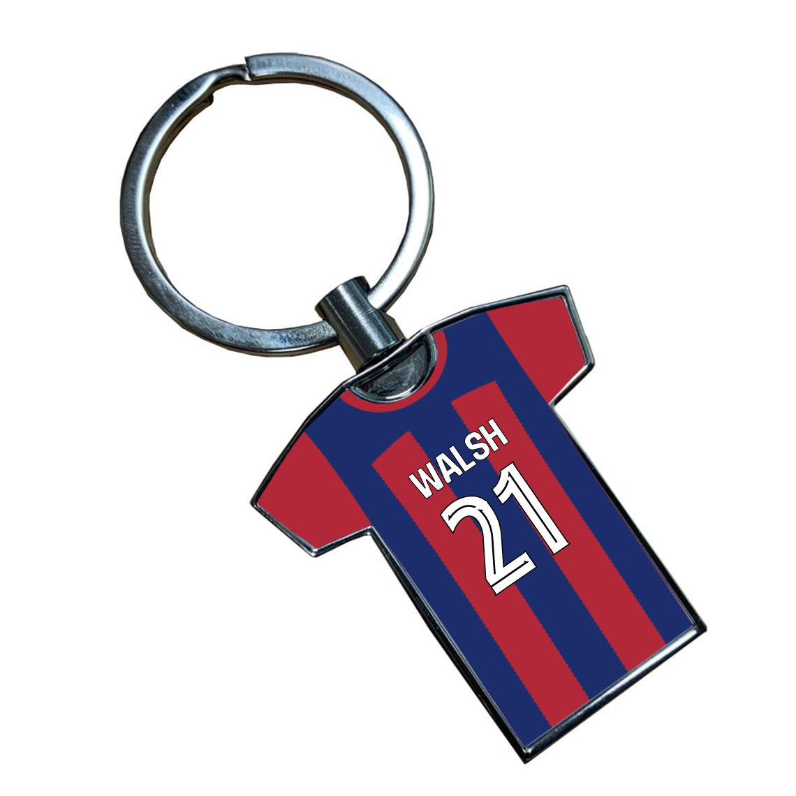 Barcelona Women Home Kit Shirt Metal Keyring
