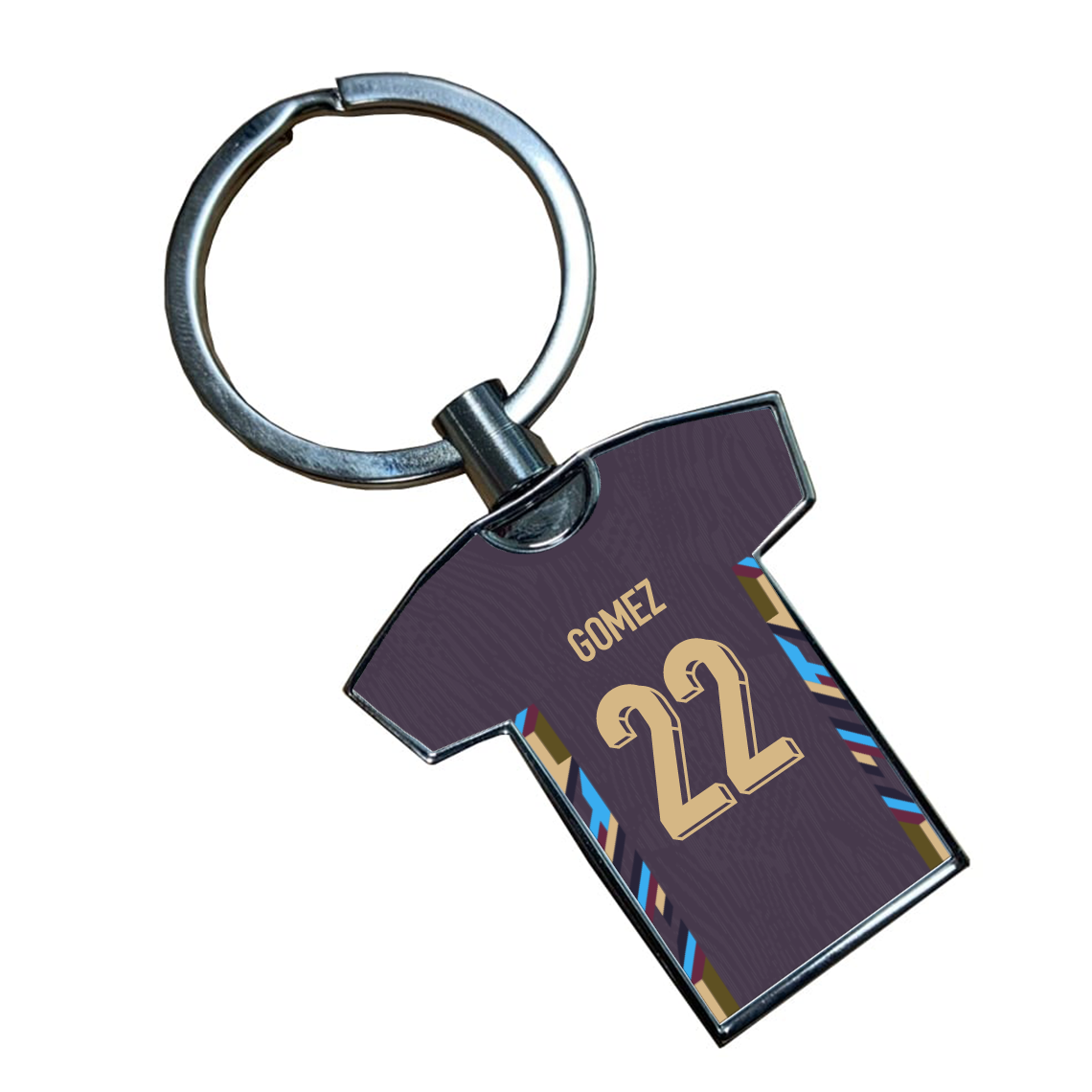 England Metal Away Shirt Keyring