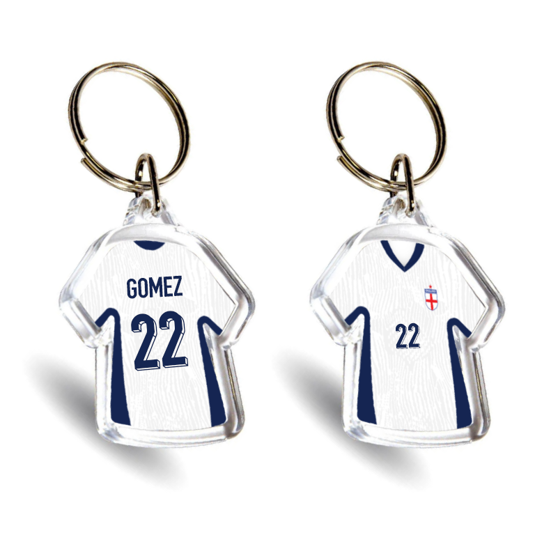 England Acrylic Home Mini Shirt Keyring