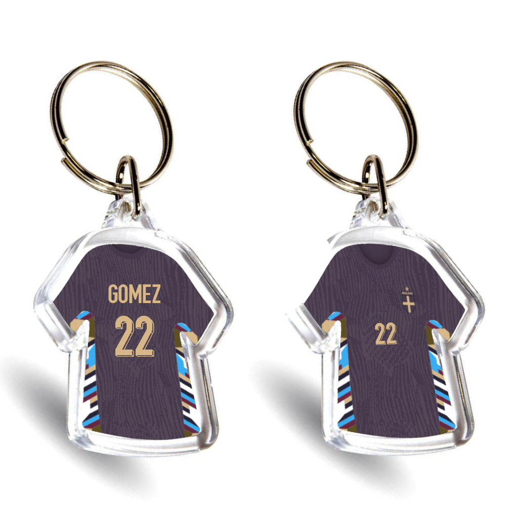 England Acrylic Away Mini Shirt Keyring