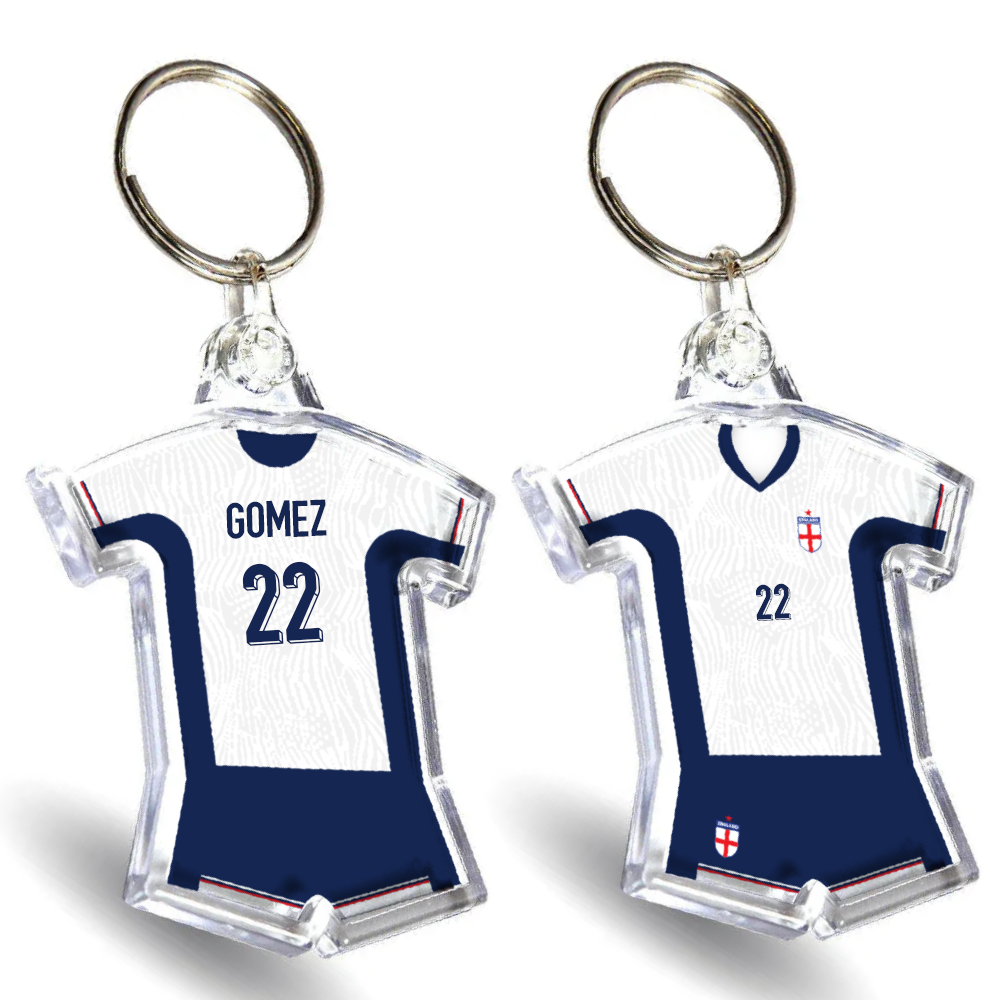 England Acrylic Home Shirt & Shorts Keyring