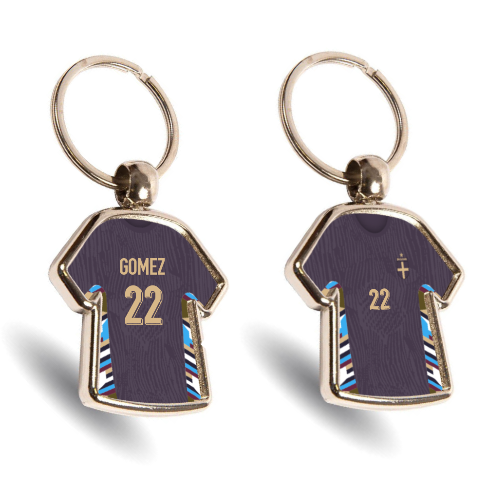 England Metal Away Mini Shirt Keyring